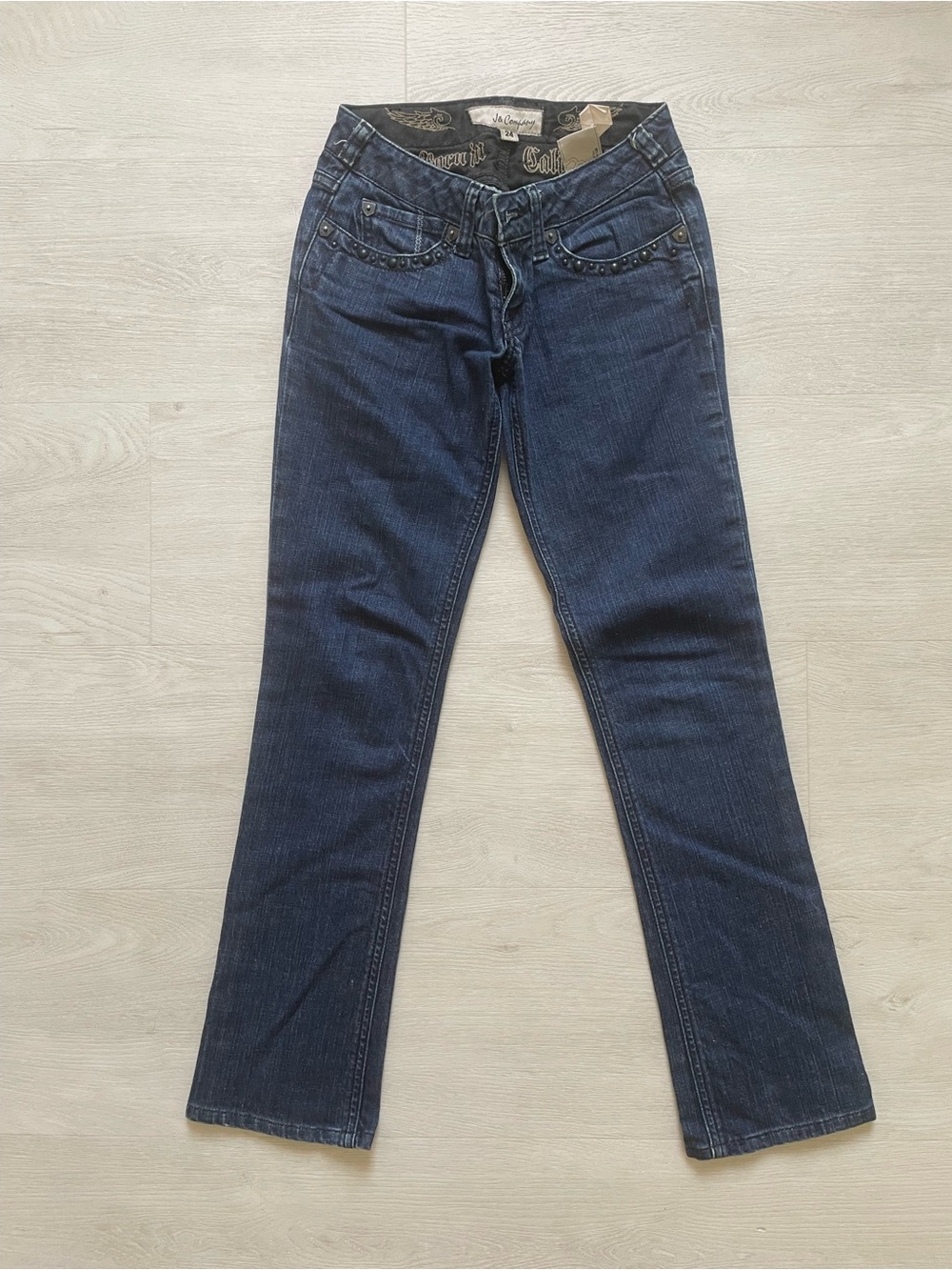 Dark Blue Women's J & Company Straight-Leg Jeans